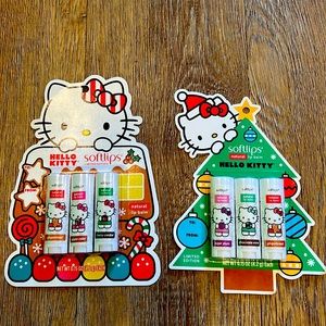 Hello Kitty Softlips Lip Balm Bundle NIB!  This is a limited edition collection!